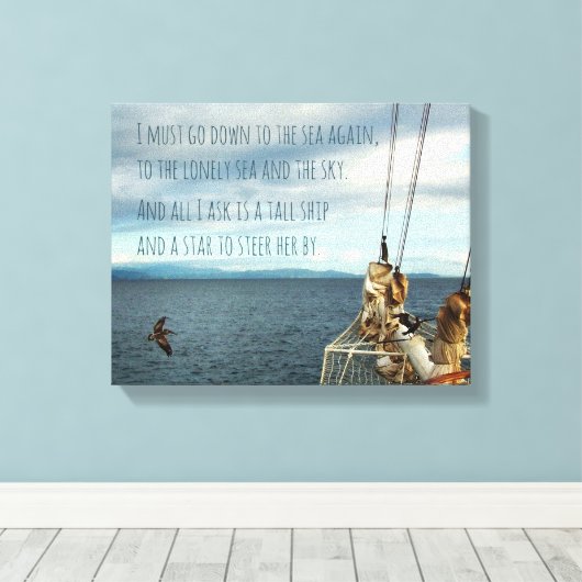 Segeln an der Küste Fieber Printmedien Leinwanddruck (Insitu (Holzboden))