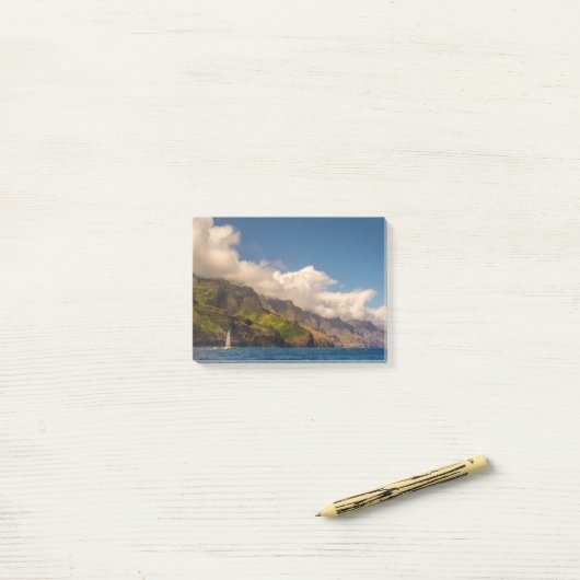 Segeln an der Küste Post-it Klebezettel (Auf Schreibtisch)