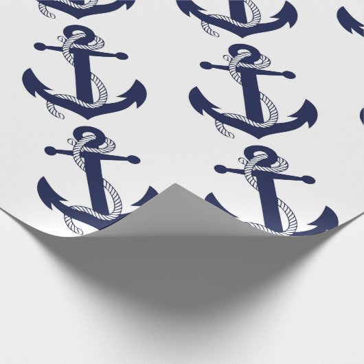 Segeln-Anker-Marine Geschenkpapier (Ecke)