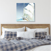 Segeln auf dem 2. Platz des Meeres Leinwanddruck (Insitu (Schlafzimmer))