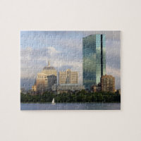 Segeln auf dem Charles River in Boston,