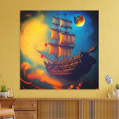 Segeln auf dem Himmel Leinwanddruck (Insitu (Wohnzimmer))