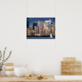 Segeln auf dem Hudson River in New York Poster (Küche)