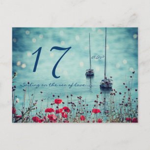 Segeln auf dem Meer der Liebe Postkarte