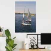 Segeln auf dem Nil, Ägypten Poster (Heimbüro)