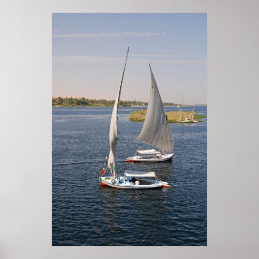 Segeln auf dem Nil, Ägypten Poster (Vorne)
