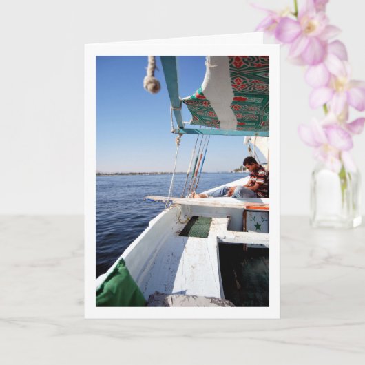 Segeln auf dem Nil, Luxor Karte (Orchidee)