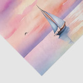 Segeln auf dem ruhigen Meer Seidenpapier (Ausschnitt)