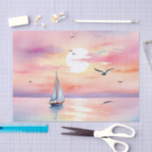 Segeln auf dem ruhigen Meer Seidenpapier (Handwerk)