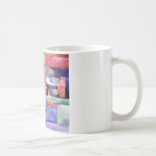 SEGELN AUF DEM WASSERBOOT Aquarellfärbung Kaffeetasse