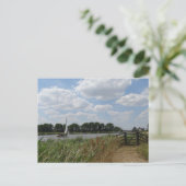 Segeln auf der Postkarte der Norfolk Broads (Stehend Vorderseite)