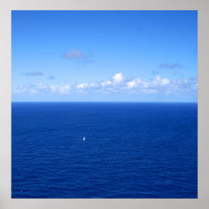 Segeln auf die windzugewandte Seite von Poster