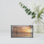 Segeln auf einem sonnigen Ozean Visitenkarte (Stehend Vorderseite)