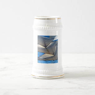 Segeln auf einem Stein Bierglas