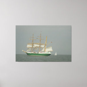 Segeln auf einer glühenden Leinwand Art