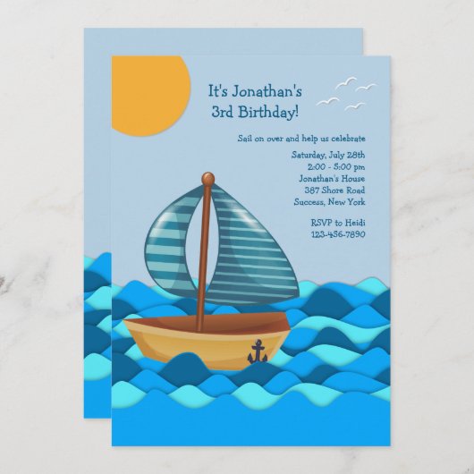 Segeln auf Einladung (Vorne/Hinten)