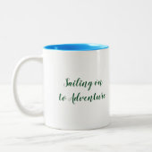 Segeln auf Himmlischen Meeren Zweifarbige Tasse (Links)