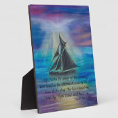 Segeln auf ruhigen Meeren Fotoplatte (Seite)