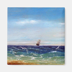Segeln auf See von Ivan Aivazovsky Magnet
