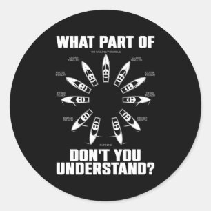 Segeln auf Segelboot Runder Aufkleber