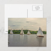Segeln auf Wroxham Broad. Postkarte (Vorne/Hinten)