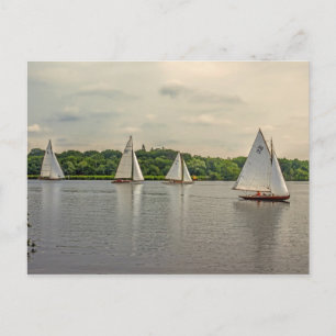 Segeln auf Wroxham Broad. Postkarte