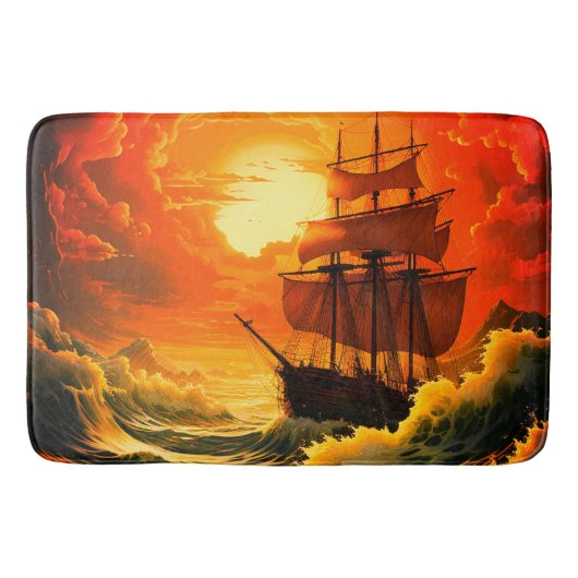 Segeln Badematte (Vorderseite)