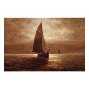 Segeln bei Nacht (ca. 1900) Elbridge Wesley Webb Fotodruck