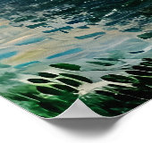 Segeln bei Sunrise Poster (Ecke)