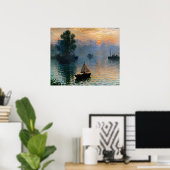 Segeln bei Sunrise Poster (Heimbüro)