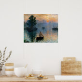 Segeln bei Sunrise Poster (Küche)