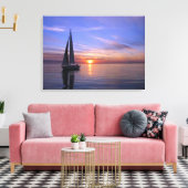 Segeln bei Sunset Leinwanddruck (Insitu (Wohnzimmer))