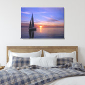 Segeln bei Sunset Leinwanddruck (Insitu (Schlafzimmer))