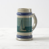 Segeln-Bier Stein Bierglas (VorderseiteRechts)