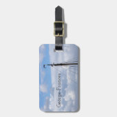 Segeln, Bootfahren, Schiff, nautisch, reisen, sege Gepäckanhänger (Vorderseite vertikal)