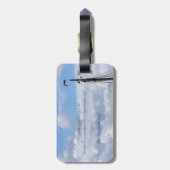 Segeln, Bootfahren, Schiff, nautisch, reisen, sege Gepäckanhänger (Rückseite vertikal)