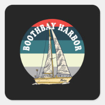 Segeln Boothbay Harbor Maine Vintage