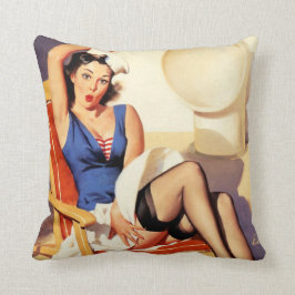 Segeln-Button oben Kissen