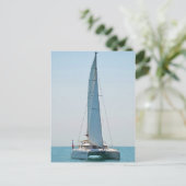 Segeln Catamaran Clara Postkarte (Stehend Vorderseite)