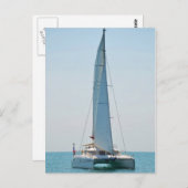 Segeln Catamaran Clara Postkarte (Vorne/Hinten)