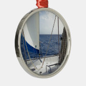 Segeln der Karibischen Meere Ornament Aus Metall (Rechts)