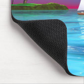 Segeln des Blaus Mousepad (Ecke)
