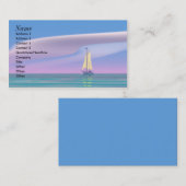Segeln des Blaus Visitenkarte (Vorne/Hinten)