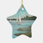 Segeln des Matanzas Keramikornament (Rechts)