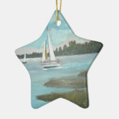 Segeln des Matanzas Keramikornament (Links)