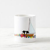 Segeln durch die Liebe Kaffeetasse (Mittel)