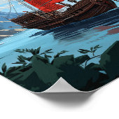 Segeln durch Ha Long Bay Poster (Ecke)