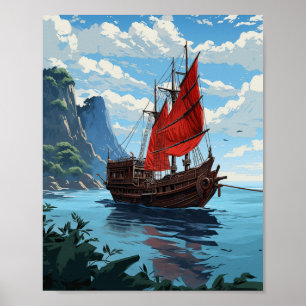 Segeln durch Ha Long Bay Poster