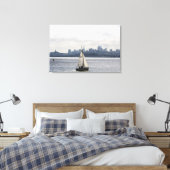 Segeln entlang der Skyline von San Francisco Leinwanddruck (Insitu (Schlafzimmer))