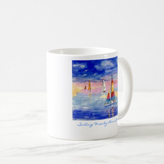 Segeln freier Hobie Katze Kaffeetasse (VorderseiteRechts)